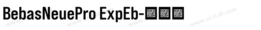 BebasNeuePro ExpEb字体转换